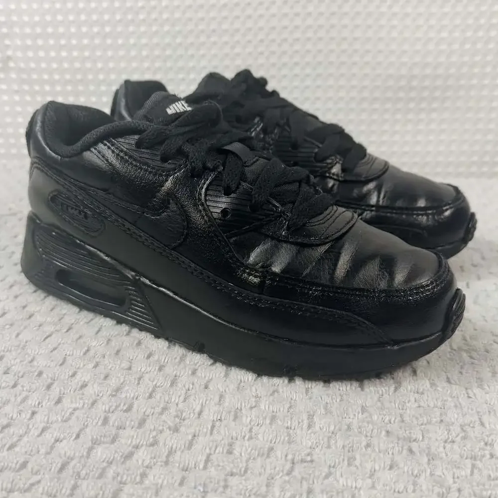 Nike Air Max 90 Triple Black Kids Shoes